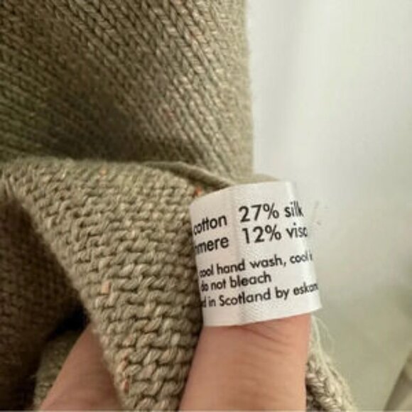 Eskandar Neiman Marcus Cashmere Silk Blend Knit Cardigan Sweater One Size - Picture 9 of 10